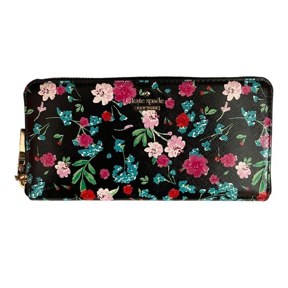 Kate Spade Floral Clutch Wallet - Picture 2 of 8